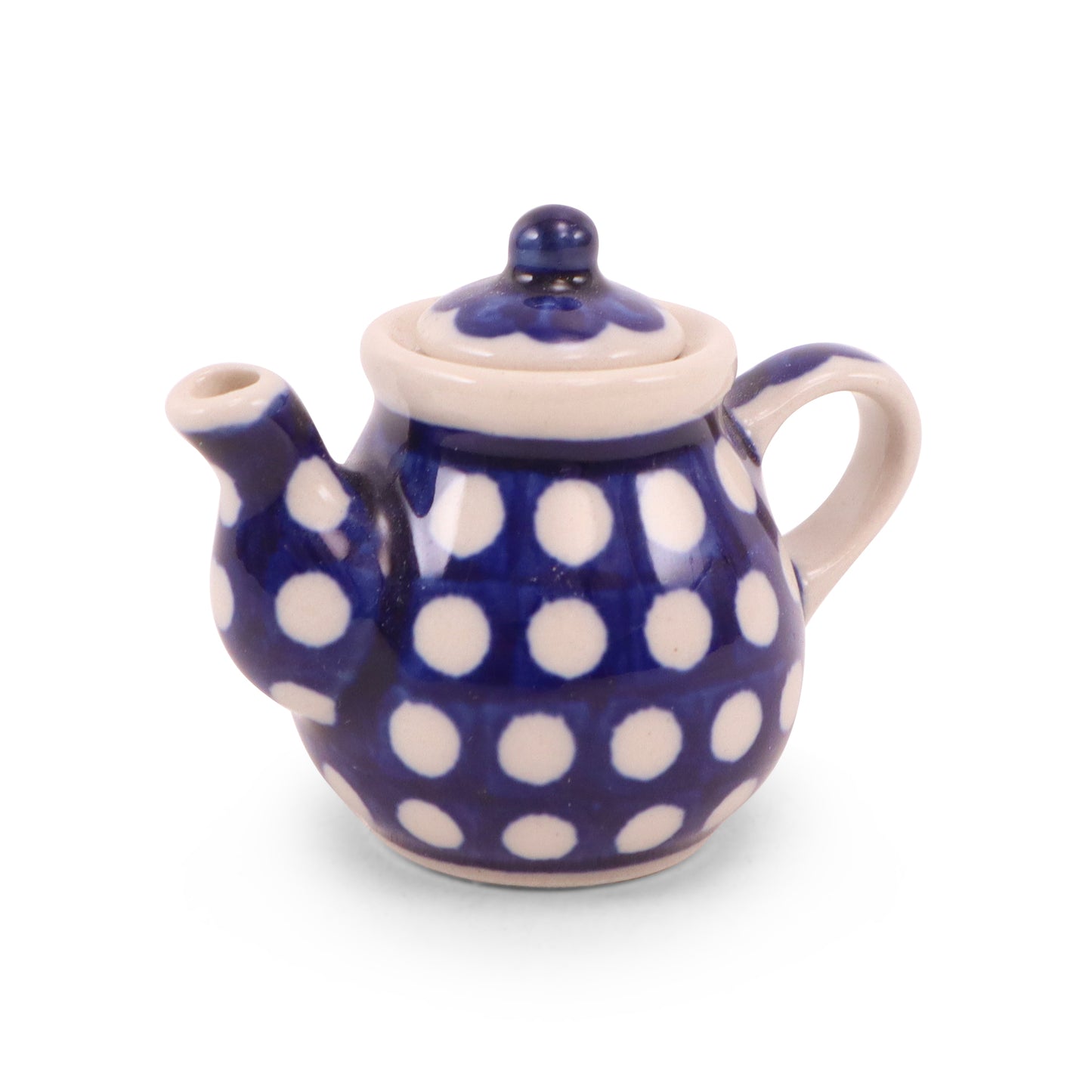 Mini Decorative Teapot. Pattern: Dot to Dot