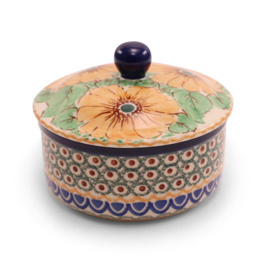 5"x2.5" Covered Container .Pattern:Comfort Zone