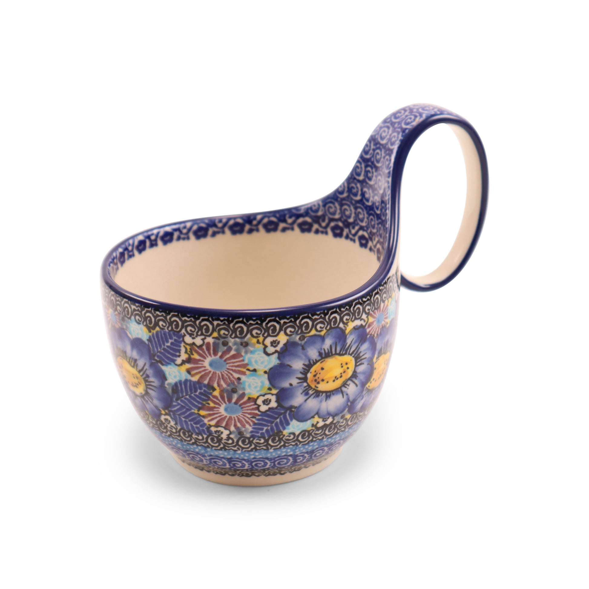 16oz Loop Bowl. Pattern: Kim's Love