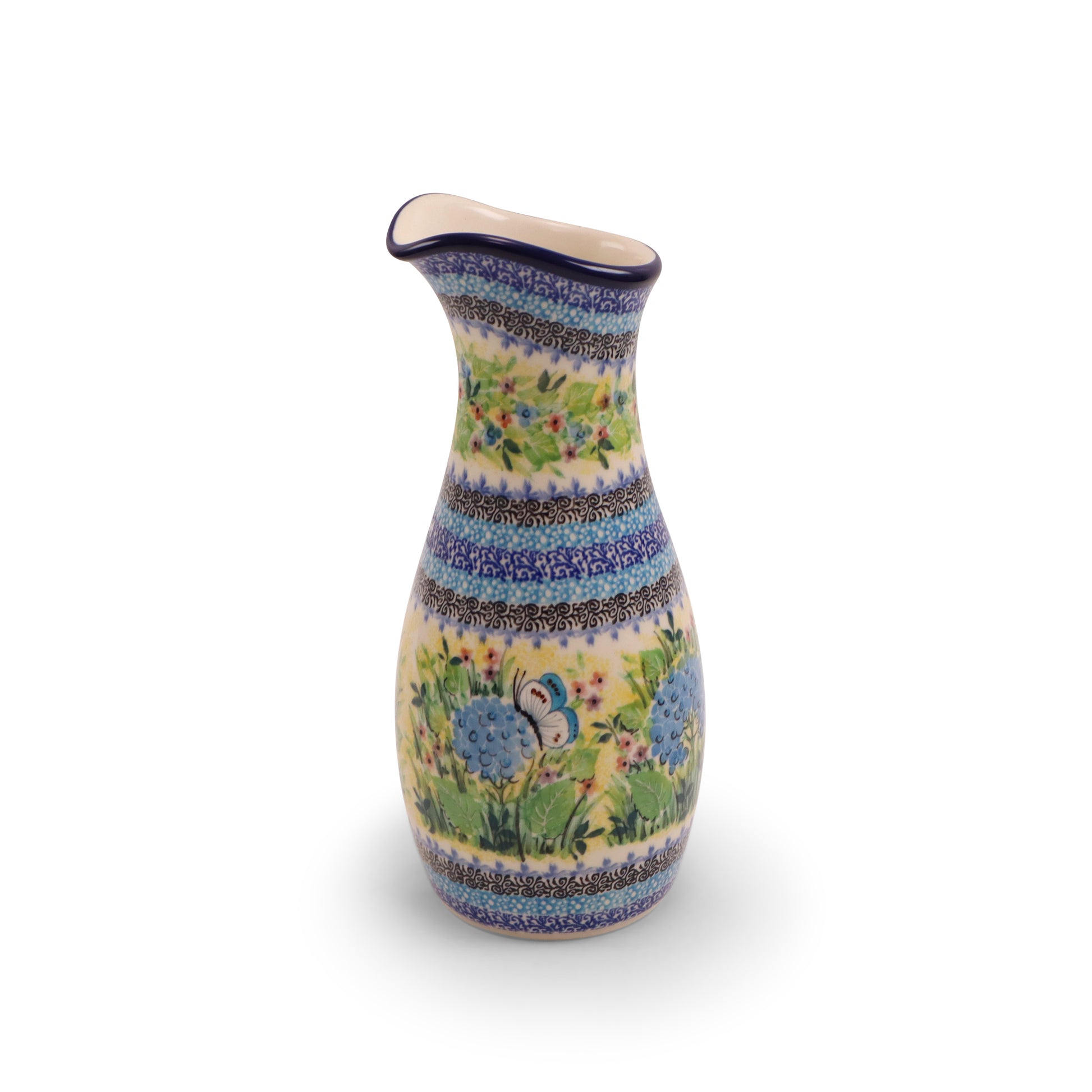 36oz Carafe. Pattern: Hydrangea