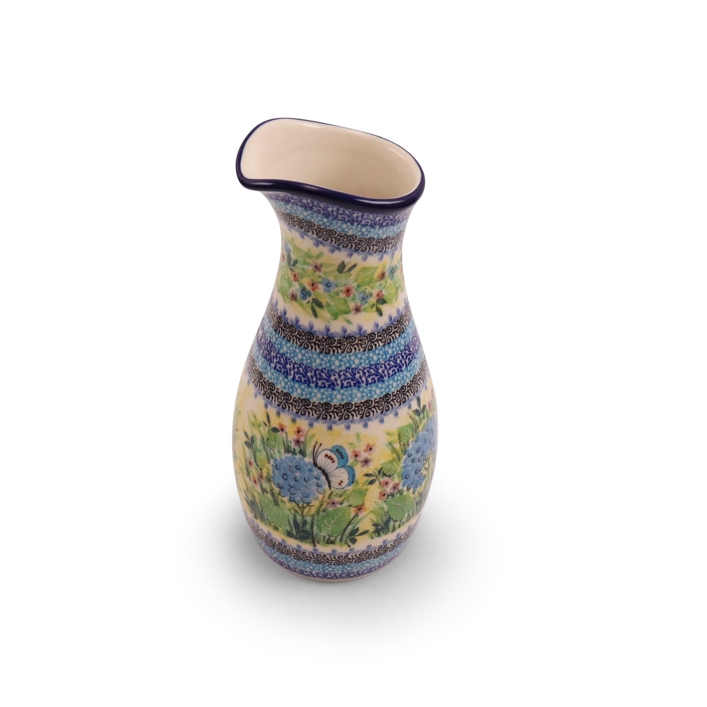 36oz Carafe. Pattern: Hydrangea