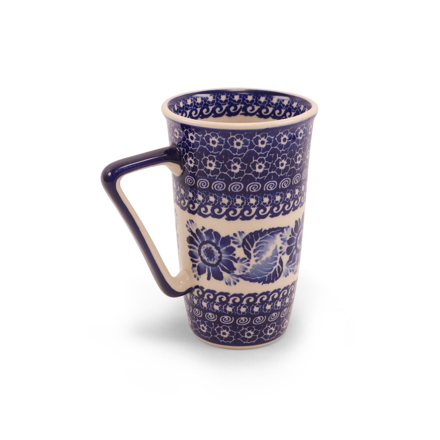 12oz Latte Mug. Pattern: Tongue Tied