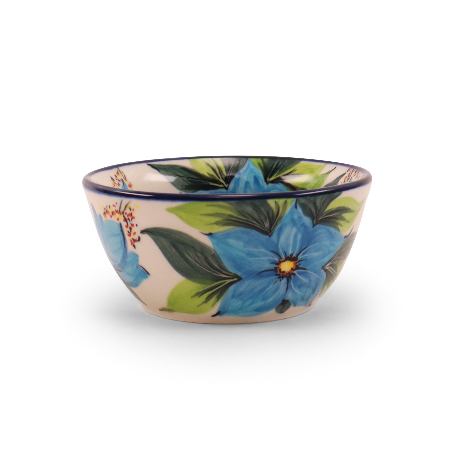 5"x2.5" Bowl. Pattern: Blue Lily