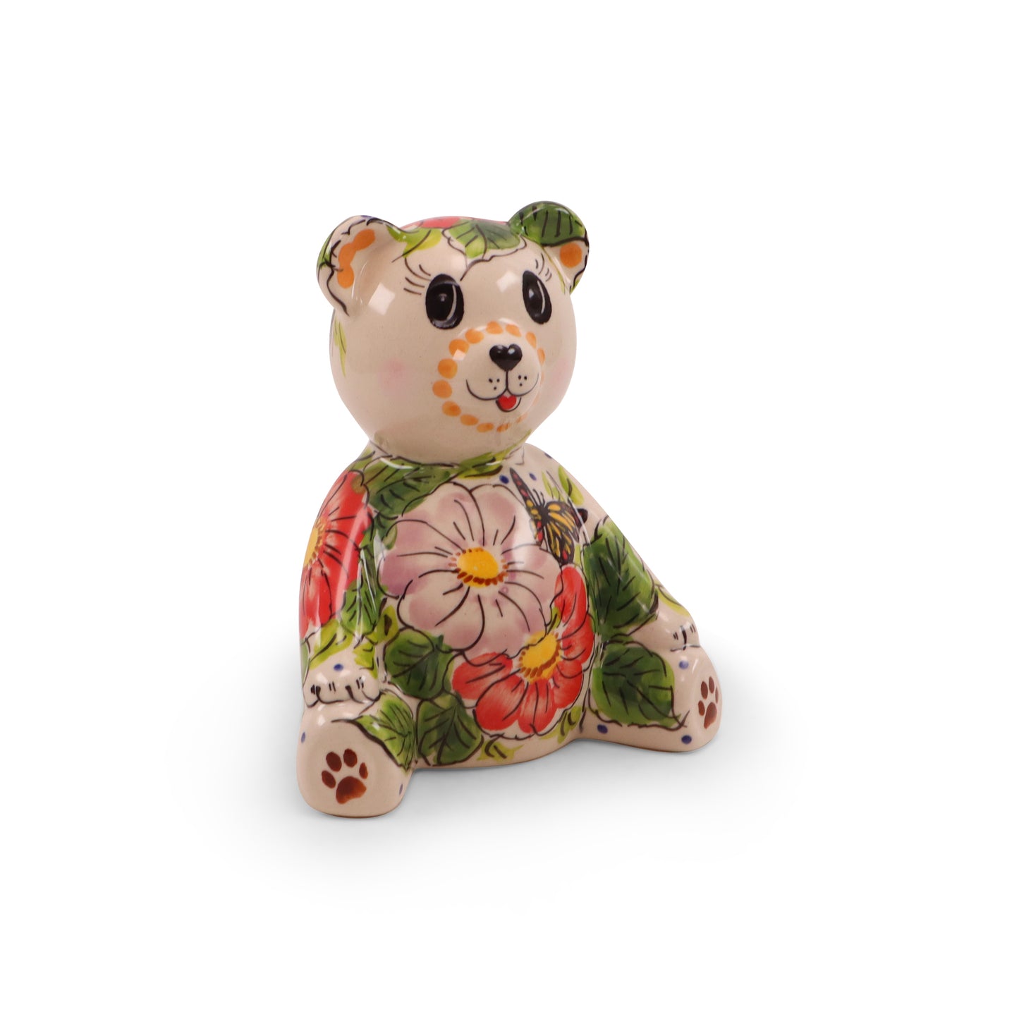 5.5"x7" Teddy Bear Bank. Pattern: First Blush