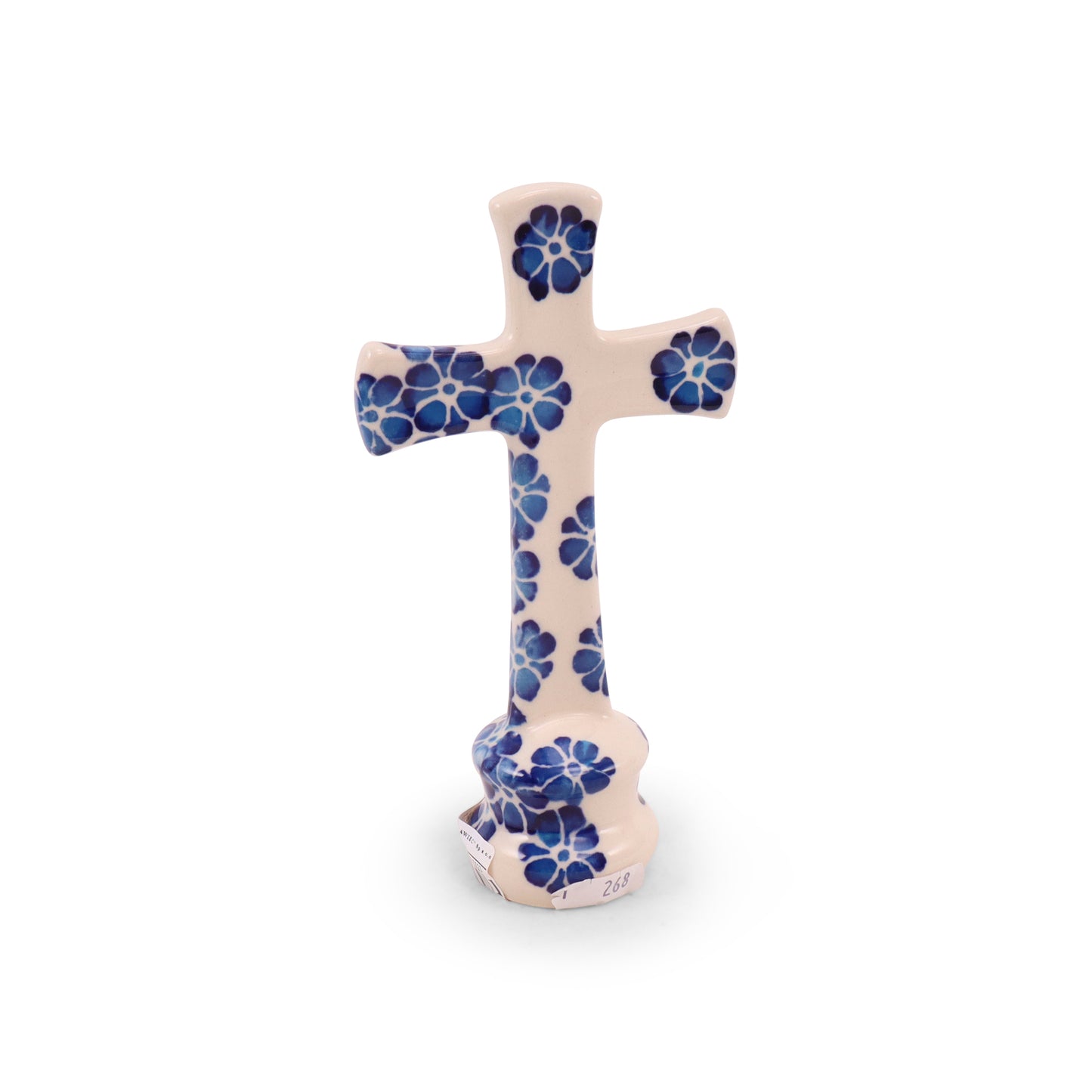 4"x7" Cross Figurine. Pattern: Sweet Petunia