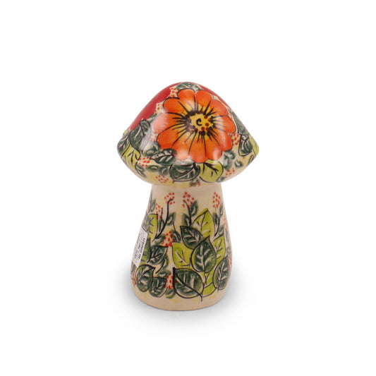 3"x4.5" Mushroom Figurine. Pattern: Warm Embrace