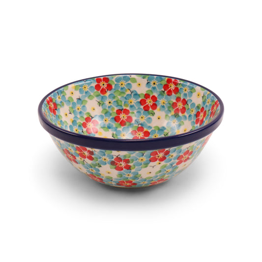 6.5"x3" Ridge Bowl. Pattern: Topaz Mix