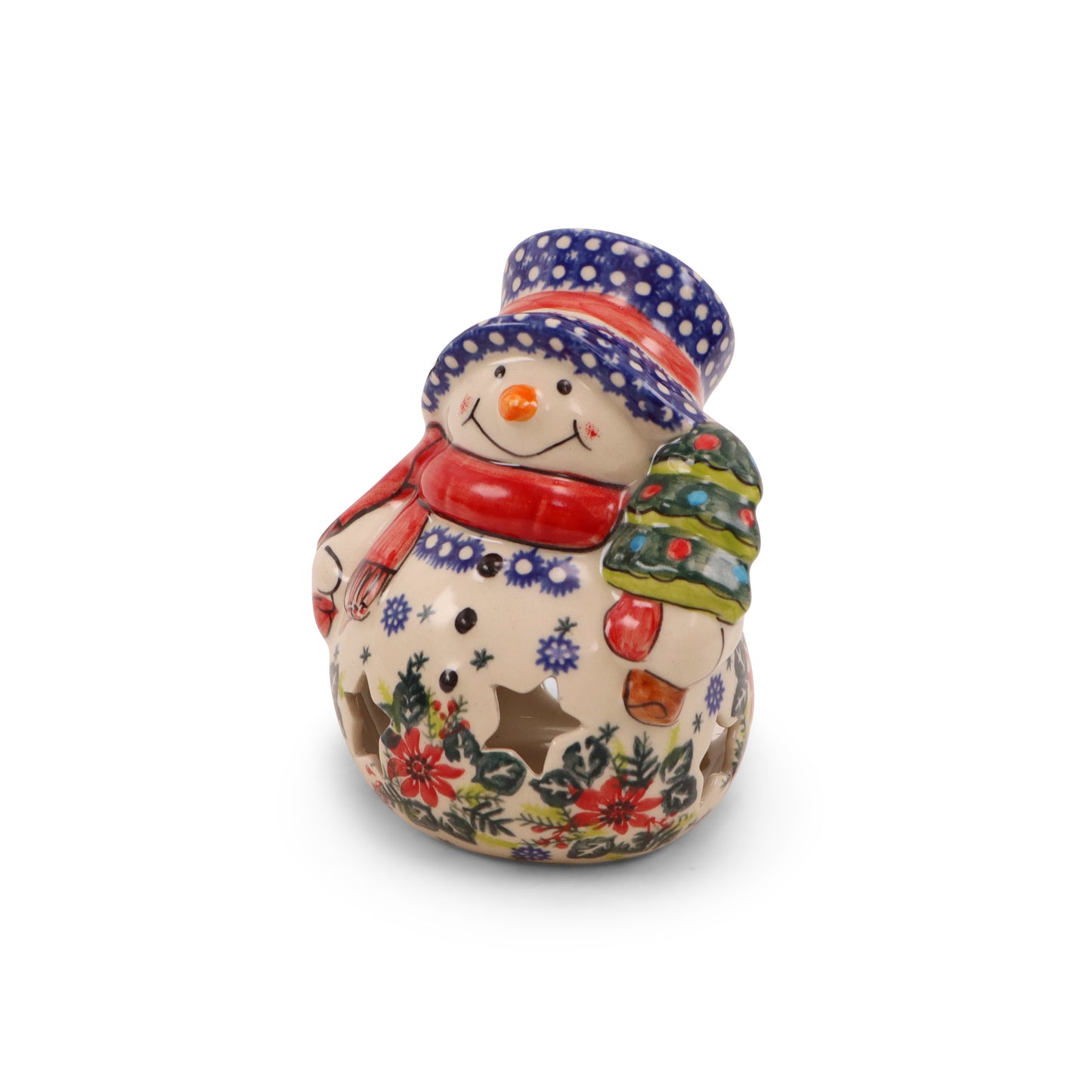 4.5"x5.5" Snowman Luminary. Pattern: Mistletoe