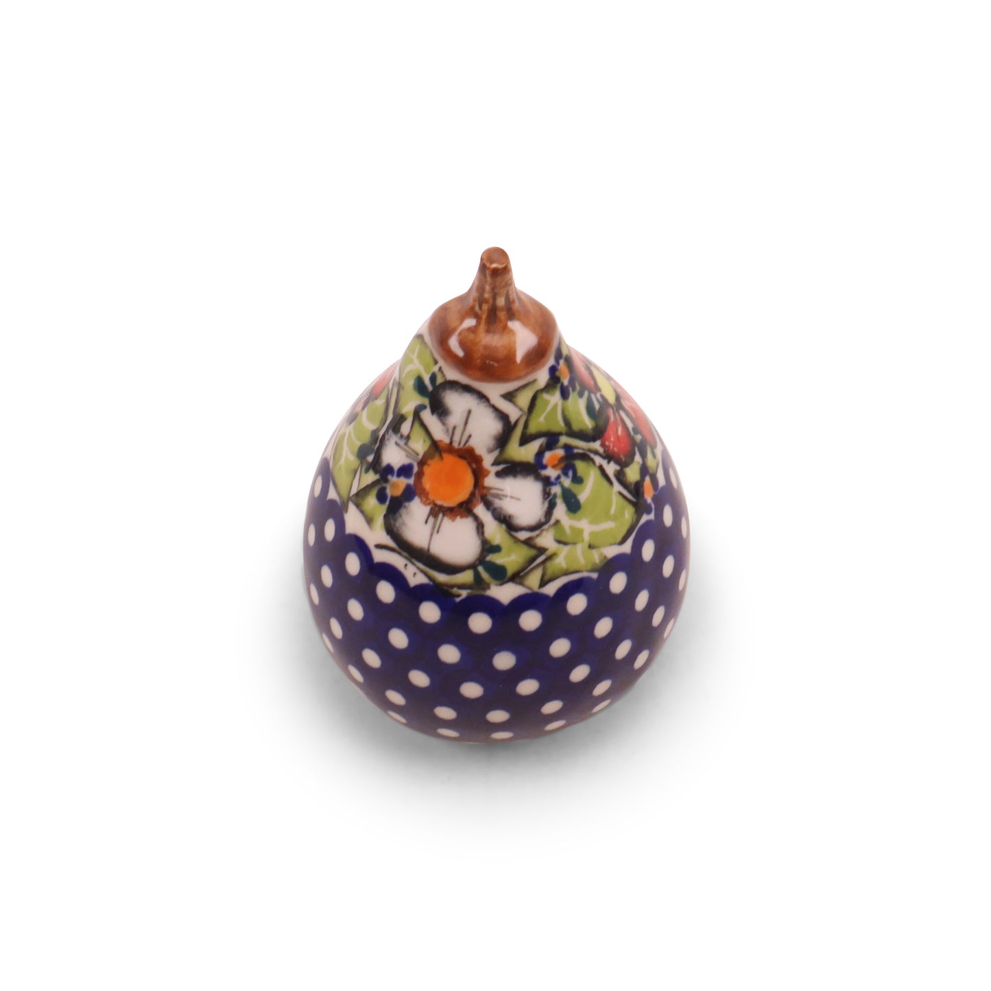 2.5"x3.5" Gourd Figurine. Pattern: Colorful Full