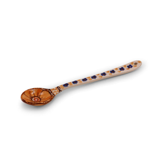 7" Latte Spoon. Pattern: Sweet Caramel