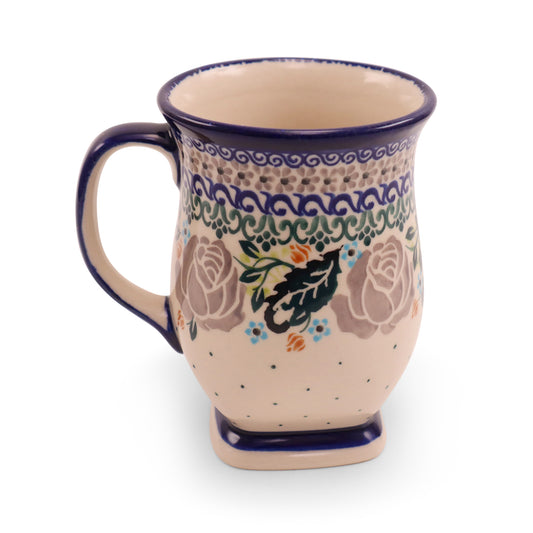 10oz Square Pedestal Mug. Pattern: A