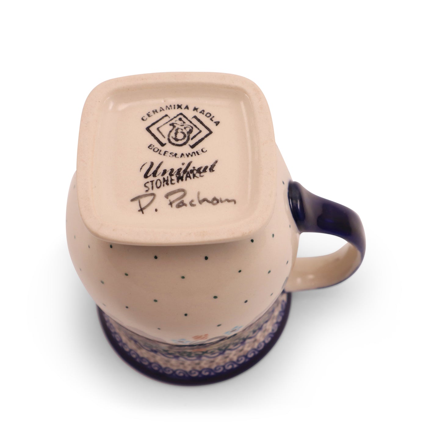 10oz Square Pedestal Mug. Pattern: A
