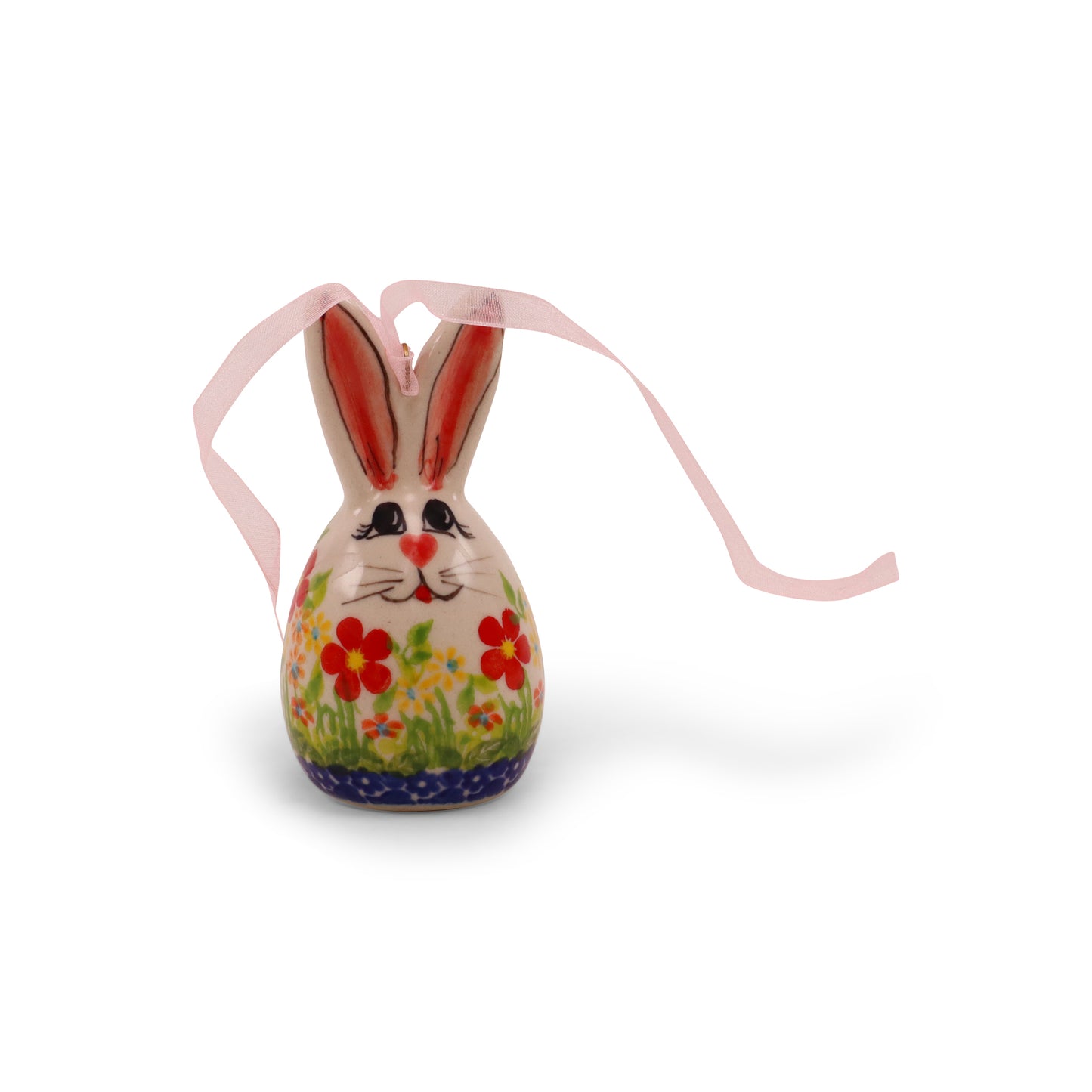 4"x2" Bunny Ornament. Pattern: Spring Bunch B