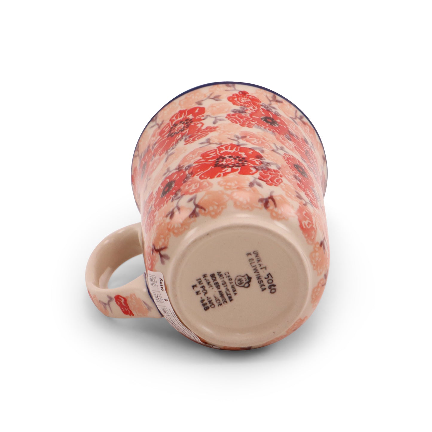 17oz Bistro Mug Pattern: Rosé