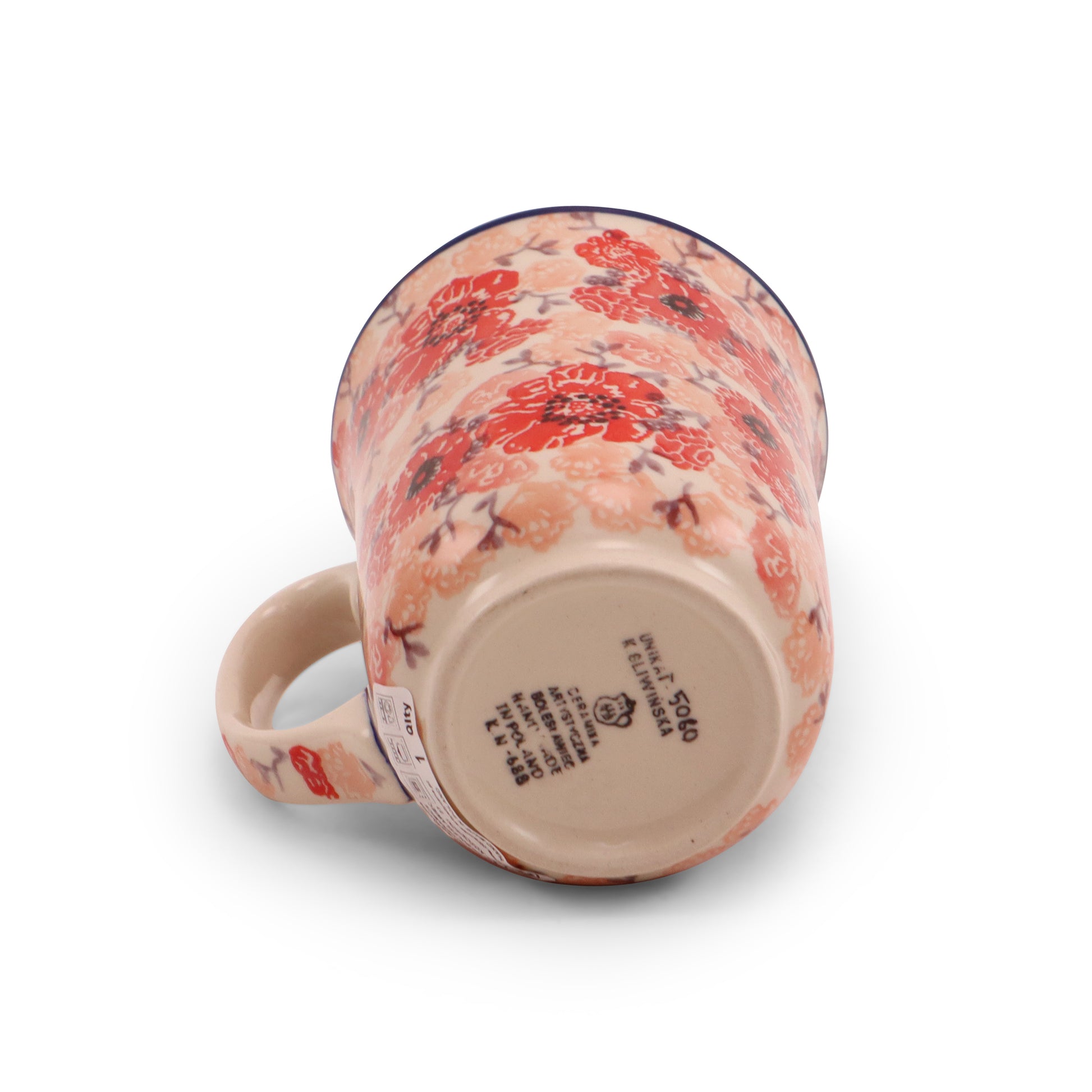 17oz Bistro Mug Pattern: Rosé