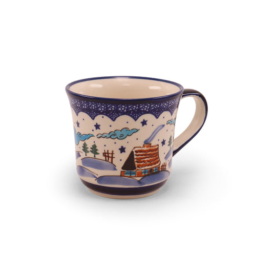 16oz Mug. Pattern: Snowy Night