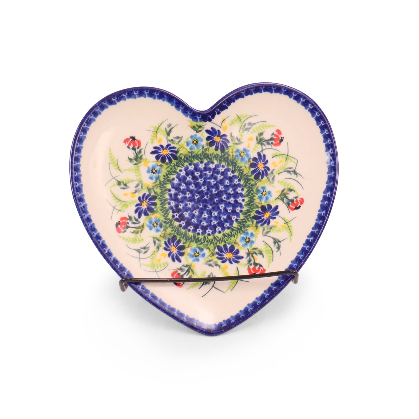 8.5" Heart Plate. Pattern: Get Down