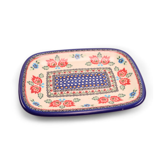 13.5"x10" Platter .Pattern:Folk