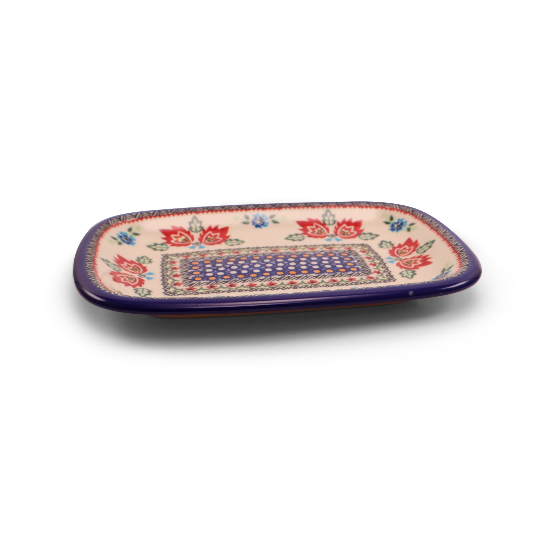 13.5"x10" Platter .Pattern:Folk
