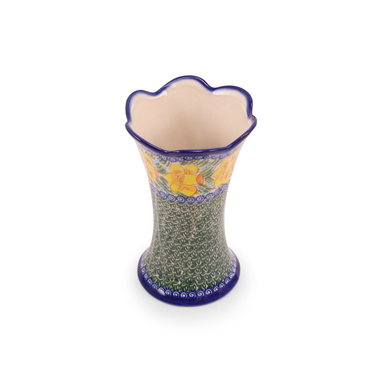 7" Fala Vase. Pattern: Daffodil
