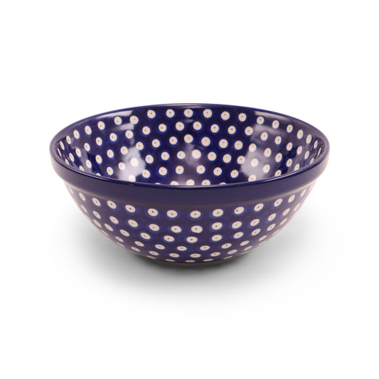9"x5.5" Ridge Bowl. Pattern: Owl Eye
