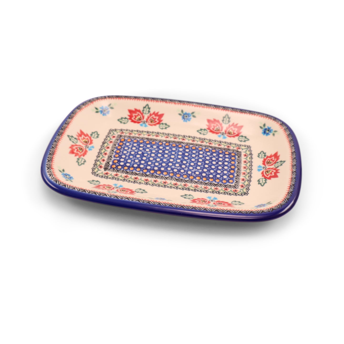 11"x8" Tray .Pattern:Folk