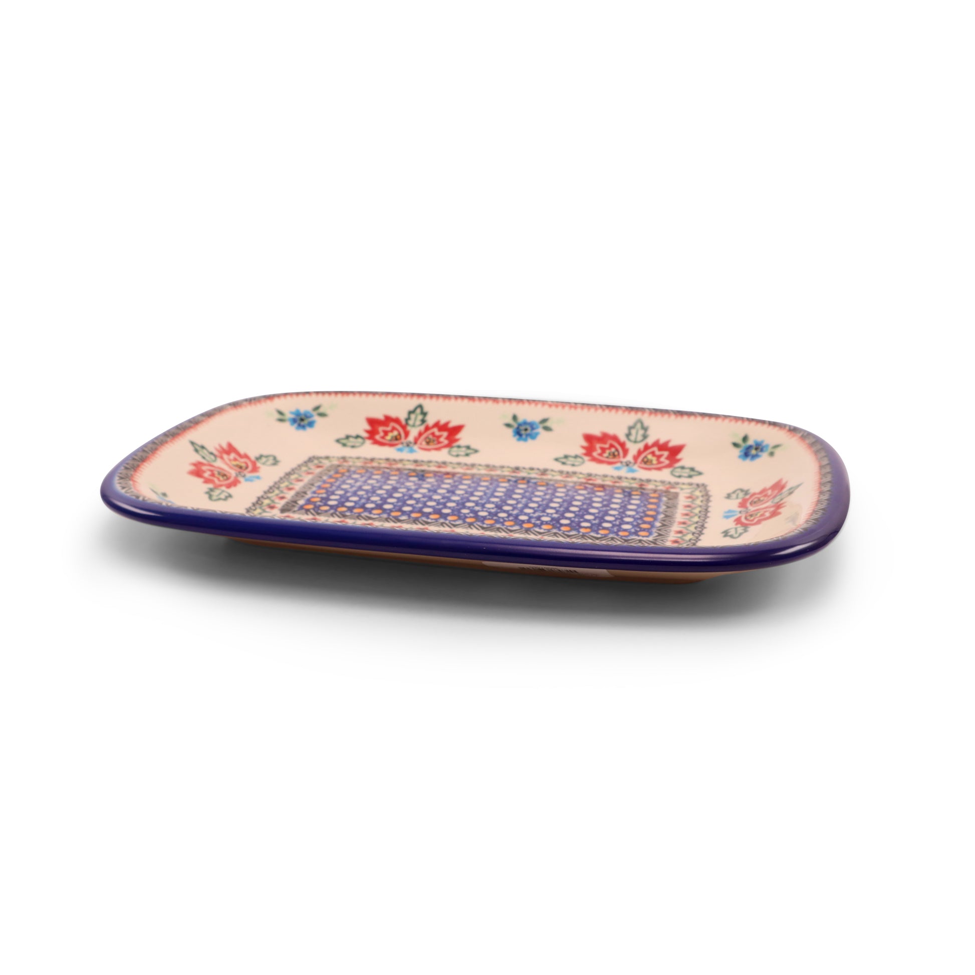 11"x8" Tray .Pattern:Folk