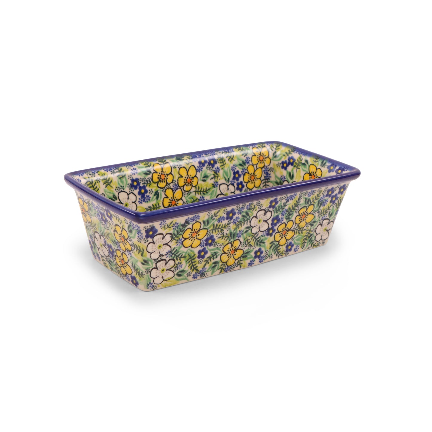 10"x5"x3" Loaf Pan. Pattern: Grazing Green