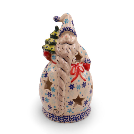 7"x4" Santa Luminary .Pattern:Snowflakes