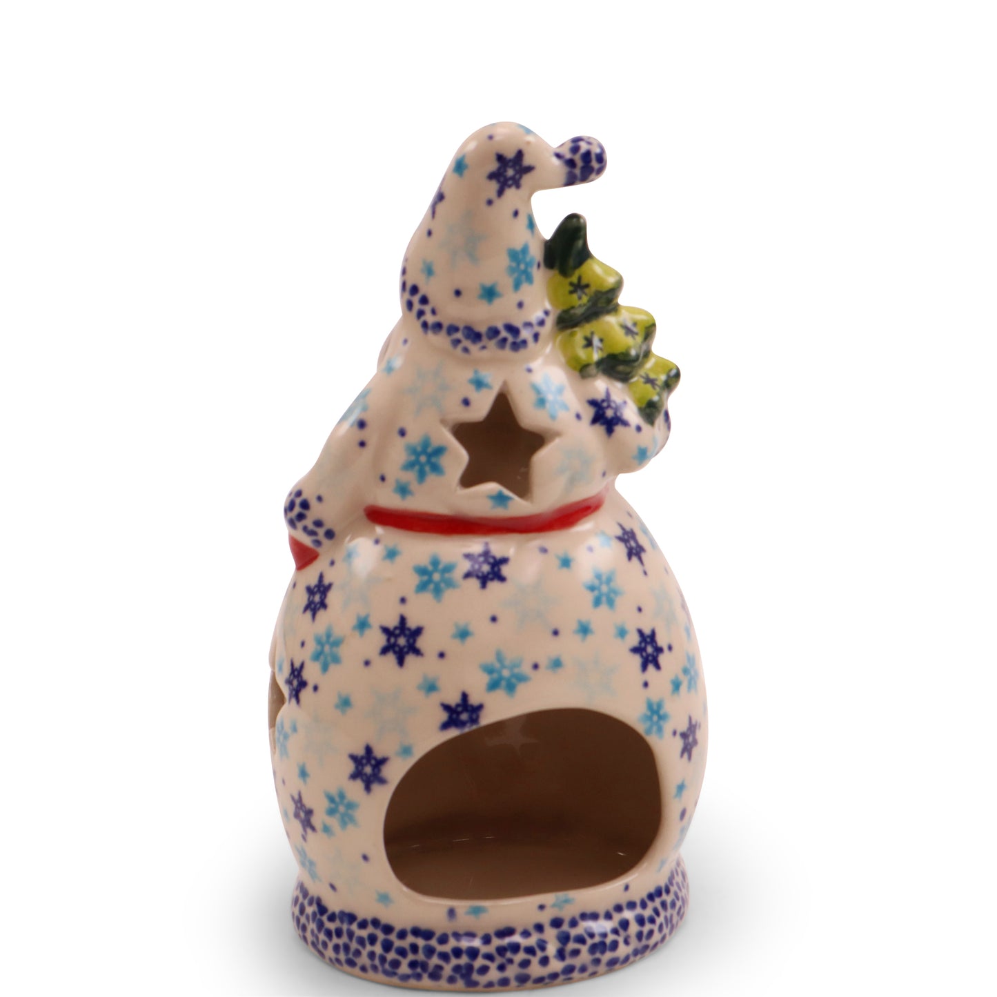 7"x4" Santa Luminary .Pattern:Snowflakes