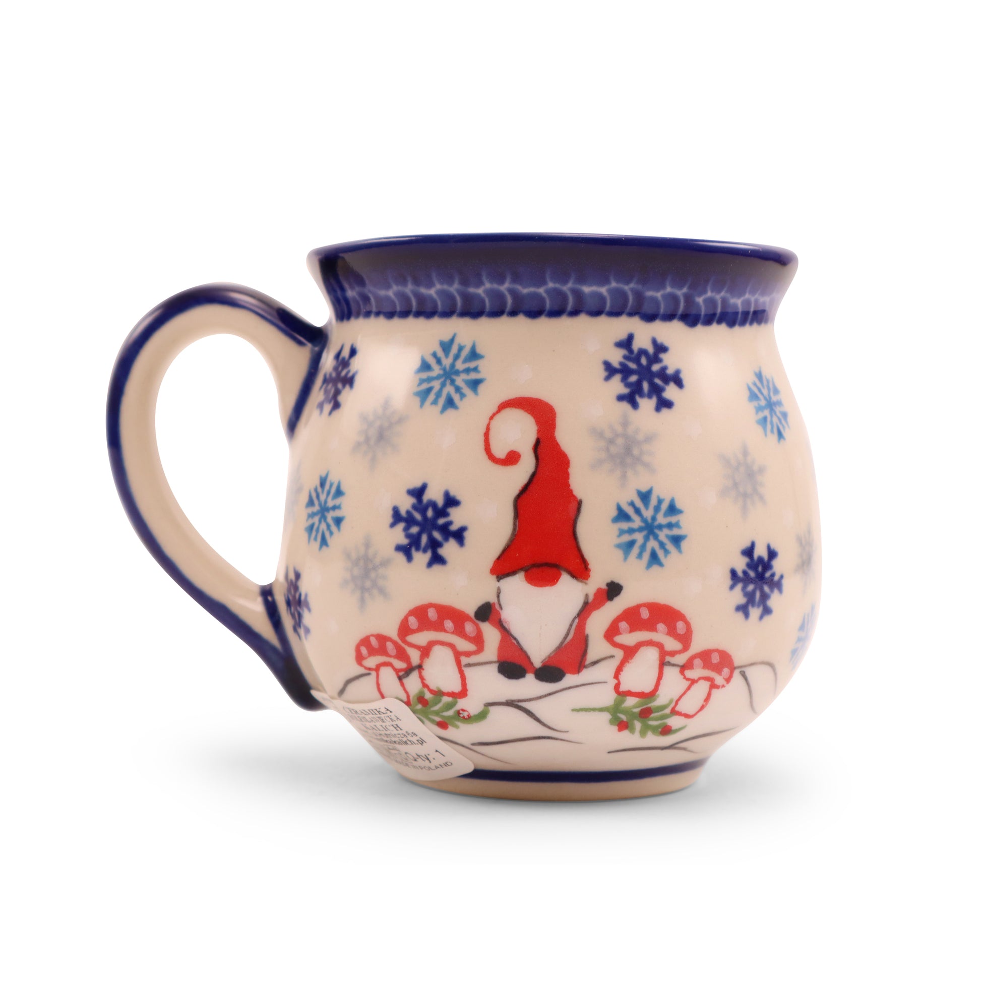 12oz Belly Mug .Pattern:Gnomeland