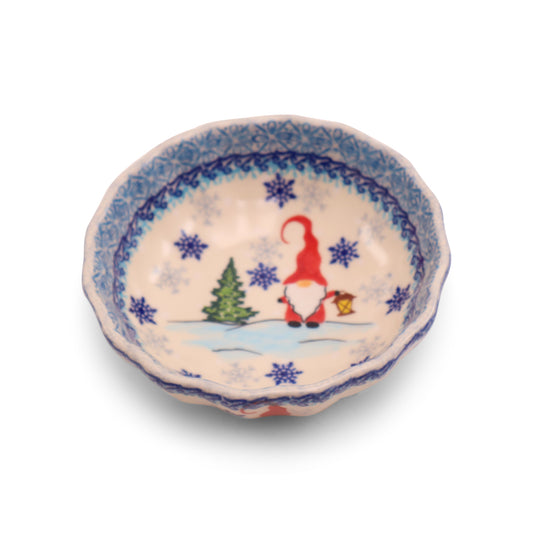 4.7"x2" Wavy Bowl .Pattern:Gnomeland