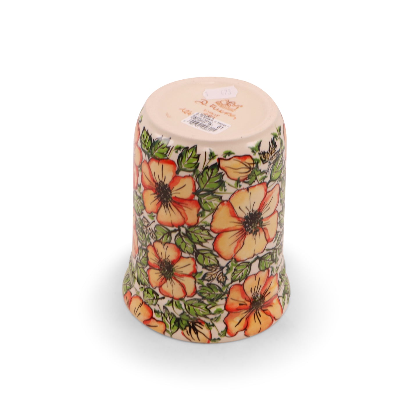 1L Container. Pattern: Floral Flame