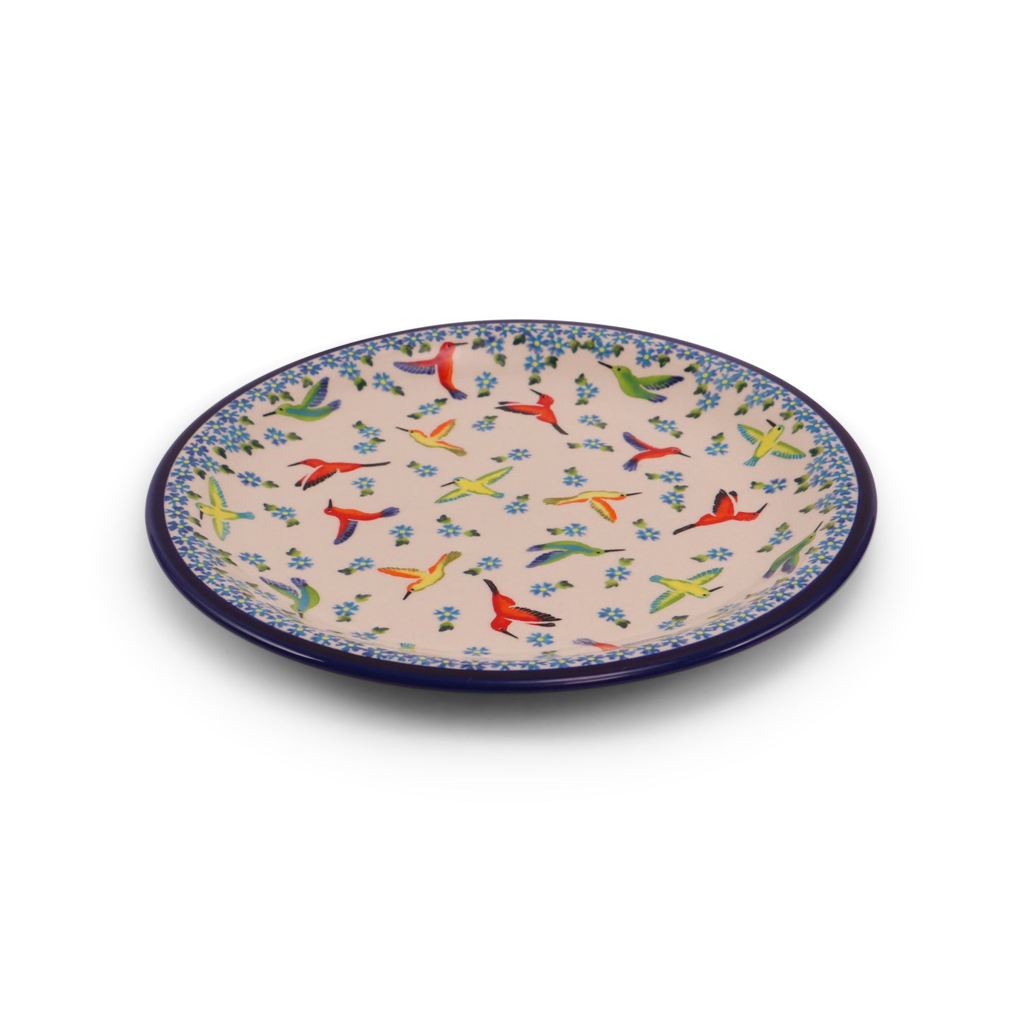 10.5" Dinner Plate. Pattern: Fast Flutter