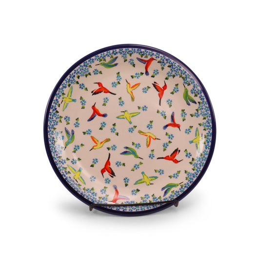 10.5" Dinner Plate. Pattern: Fast Flutter