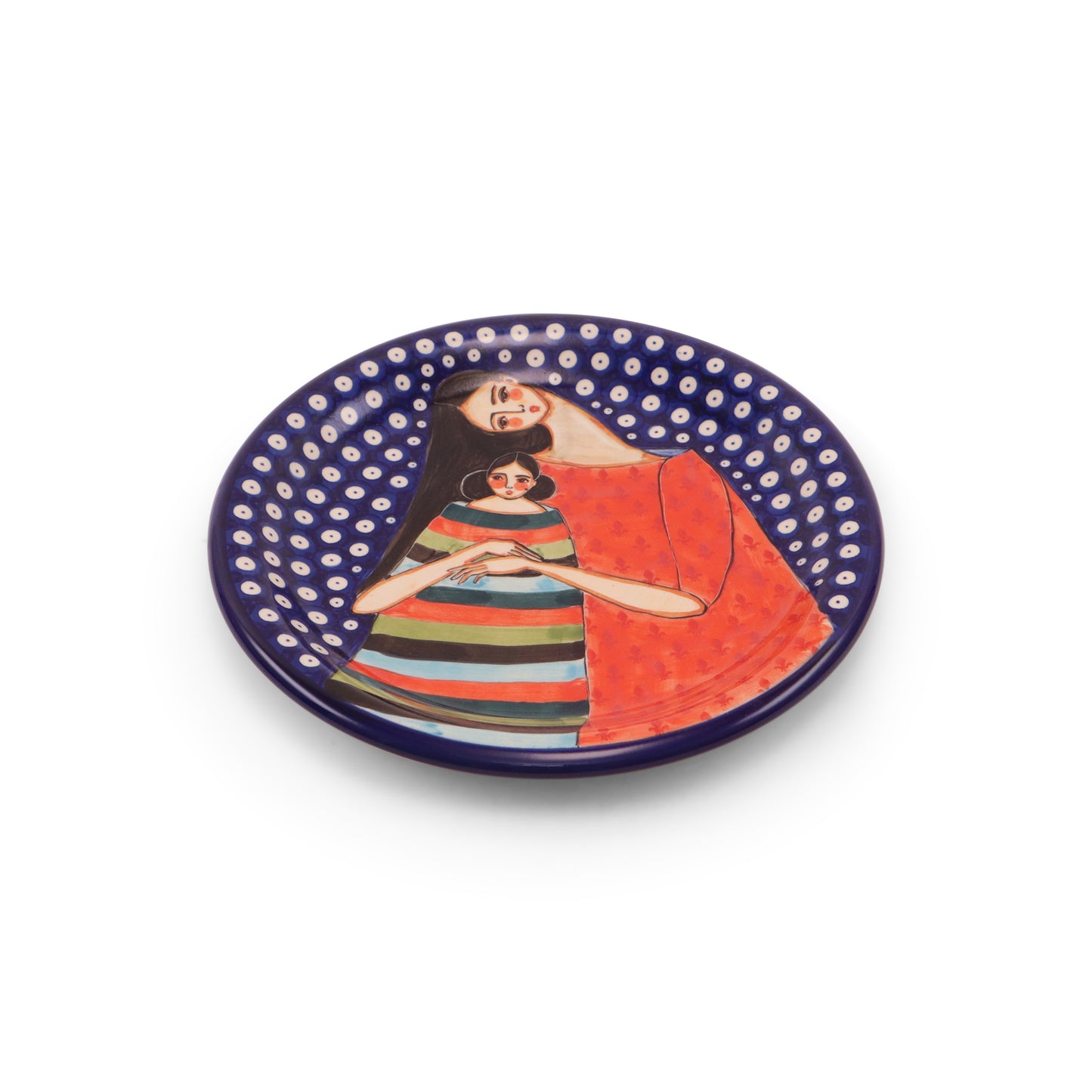 11.5" Plate. Pattern: Motherly Love