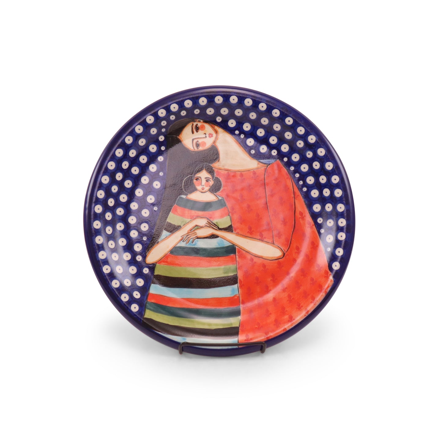 11.5" Plate. Pattern: Motherly Love