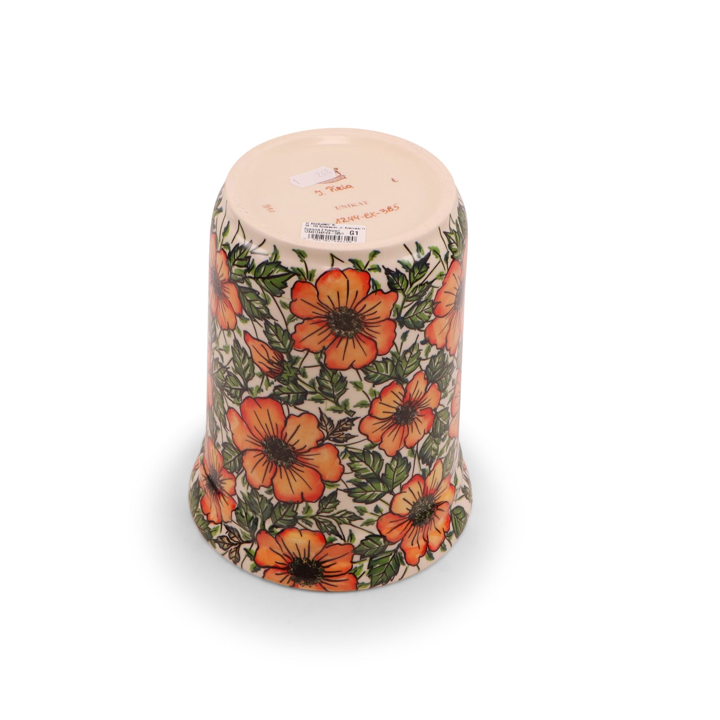 2L Container. Pattern: Floral Flame