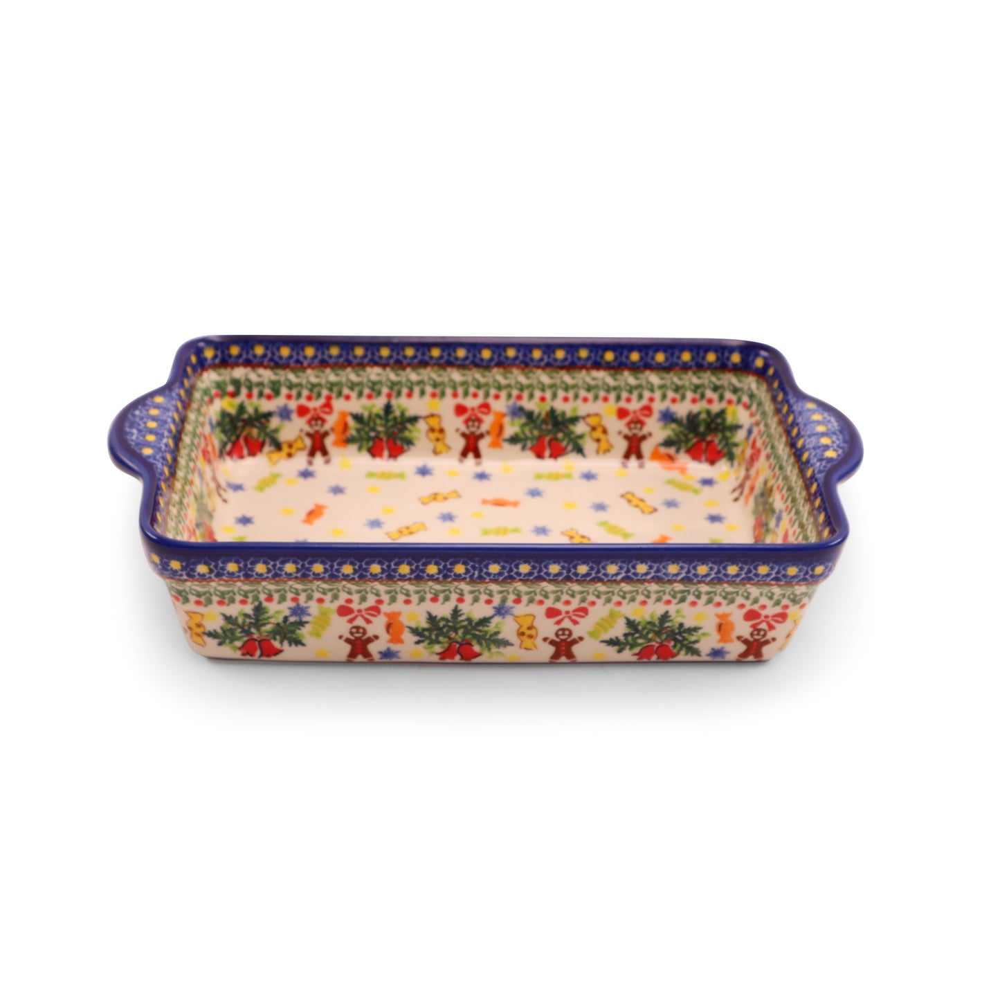 10"x7"x2.5" Baker with Handles .Pattern:Candyland