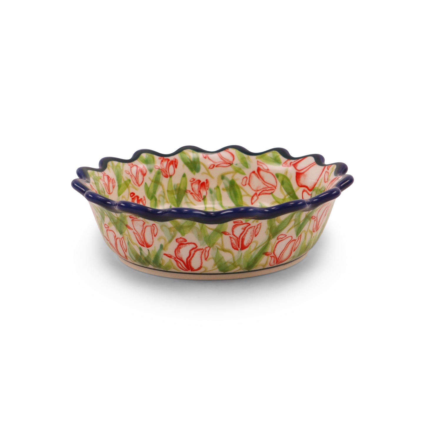 6" Waved Bowl. Pattern: Watercolor Wishes