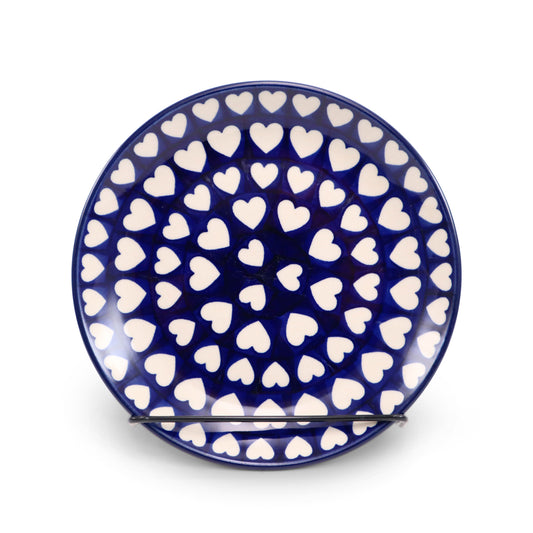7.5" Dessert Plate PREOWNED.Pattern: Hearts