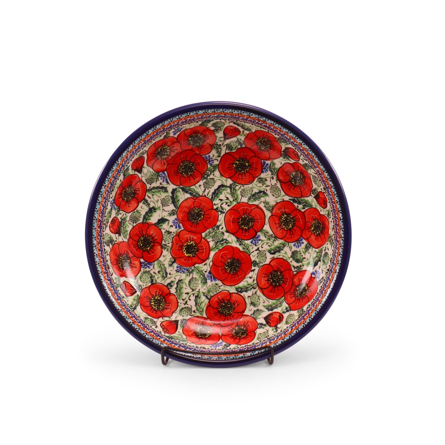 2.2L XL Shallow Bowl. Pattern: Country Poppy