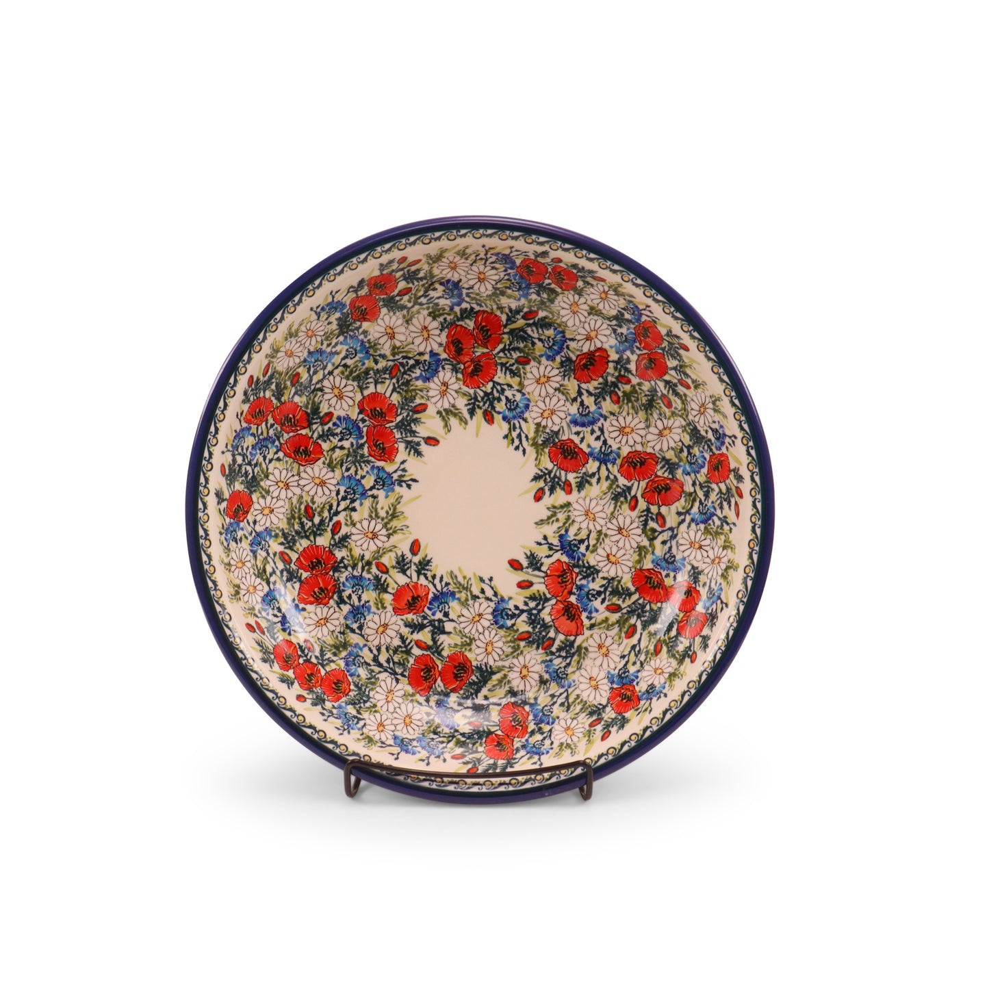 2.2L XL Shallow Bowl. Pattern: A Little Romance Blue