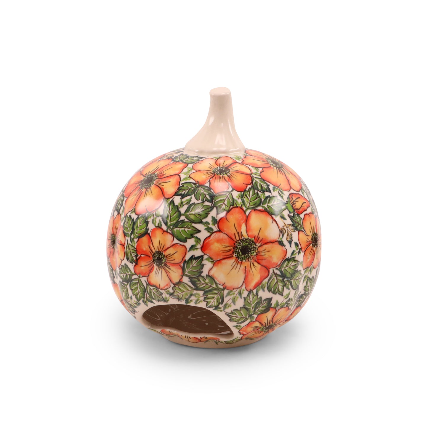 Pumpkin Lantern. Pattern: Floral Flame