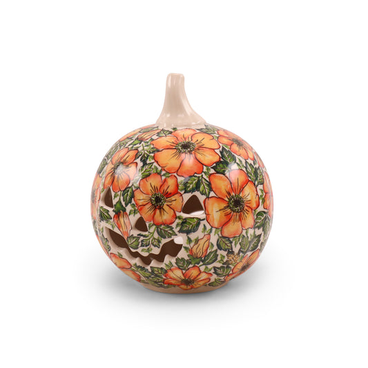 Pumpkin Lantern. Pattern: Floral Flame