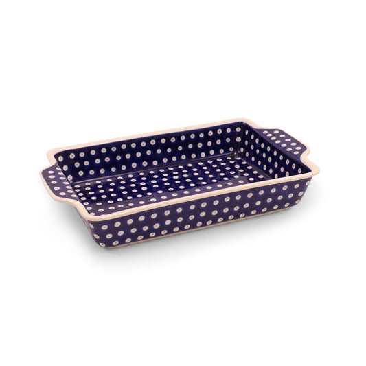 9"x12.5"x2.7" Baker with Handles Pattern: Owl Eye