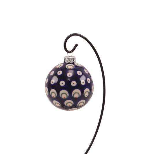 3" Round Ornament. Pattern: Private Eyes