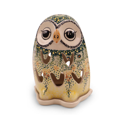6.5"x5" Owl Luminary .Pattern:Roksana