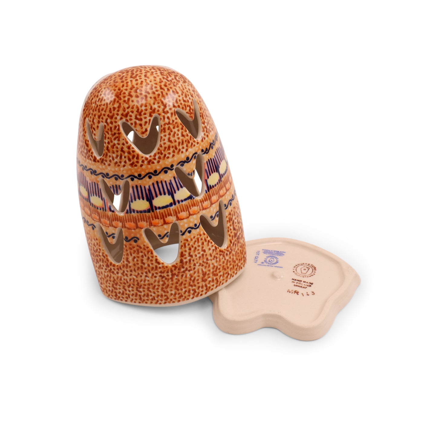 6.5"x5" Owl Luminary .Pattern:Candy Corn
