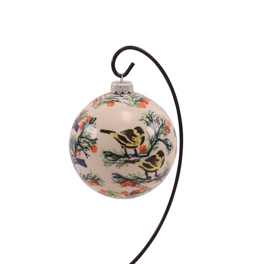 5" Round Ornament . Pattern: Family Joy